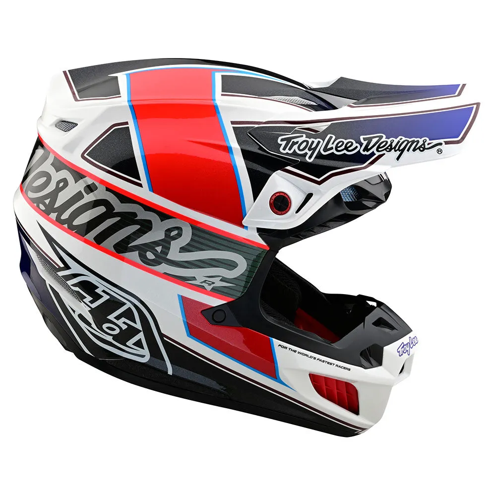 Troy Lee Designs SE5 Composite Team White Black casco cross MIPS