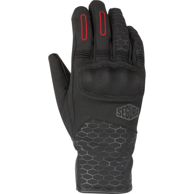 Segura Lady Natcho guanti moto nero rosso T8