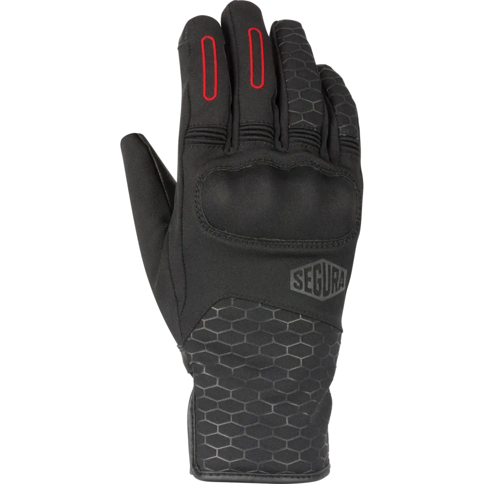 Segura Lady Natcho guanti moto nero rosso T8