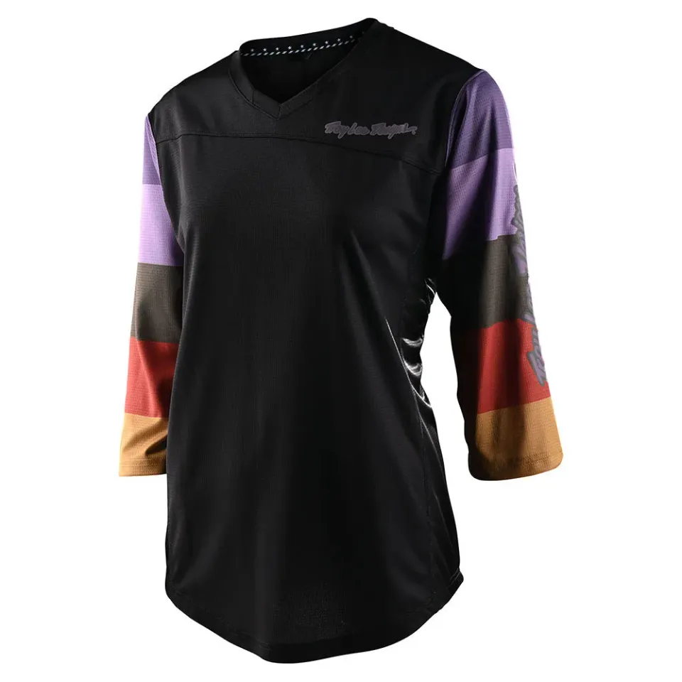 Troy Lee Designs Mischief Rugby maglia mtb donna nera manica lunga