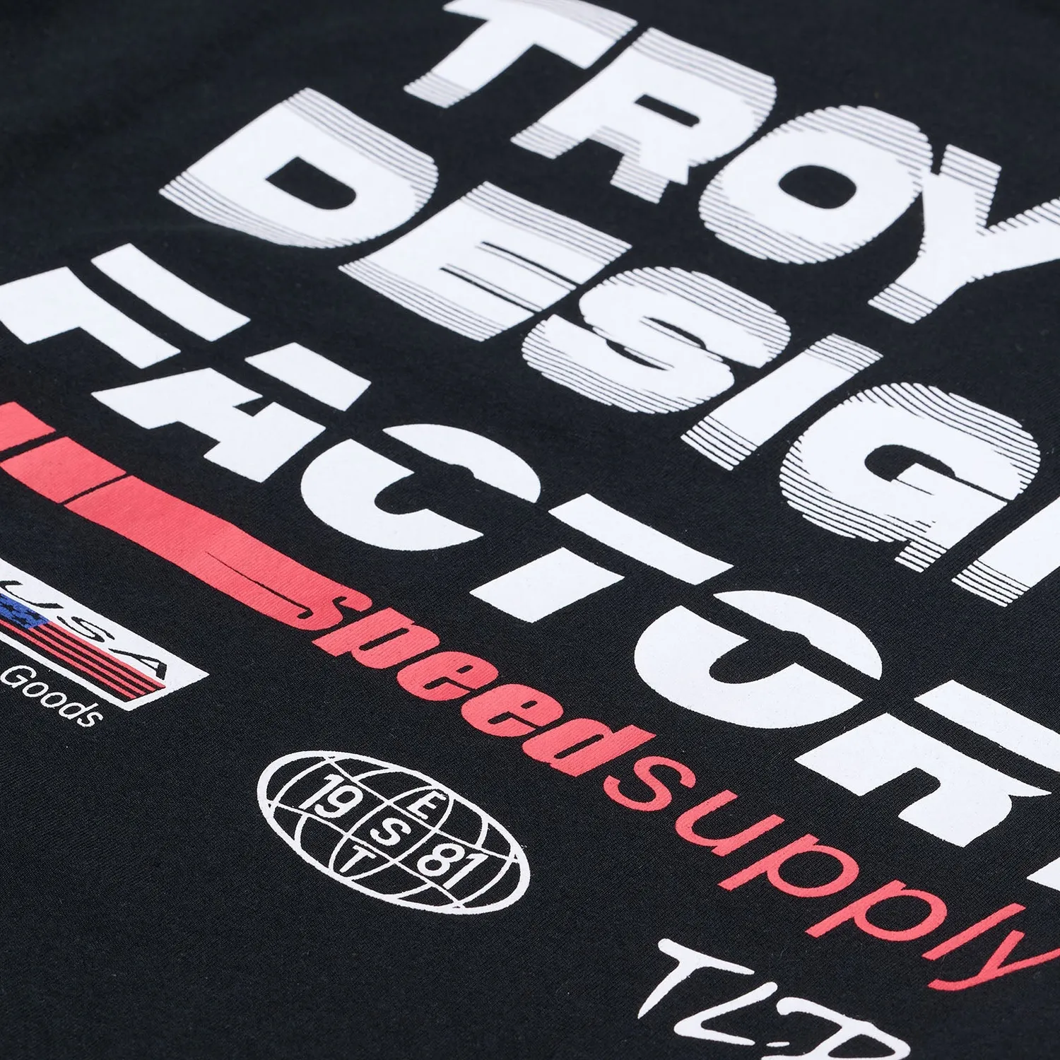 Troy Lee Designs Factory t-shirt manica lunga Nero