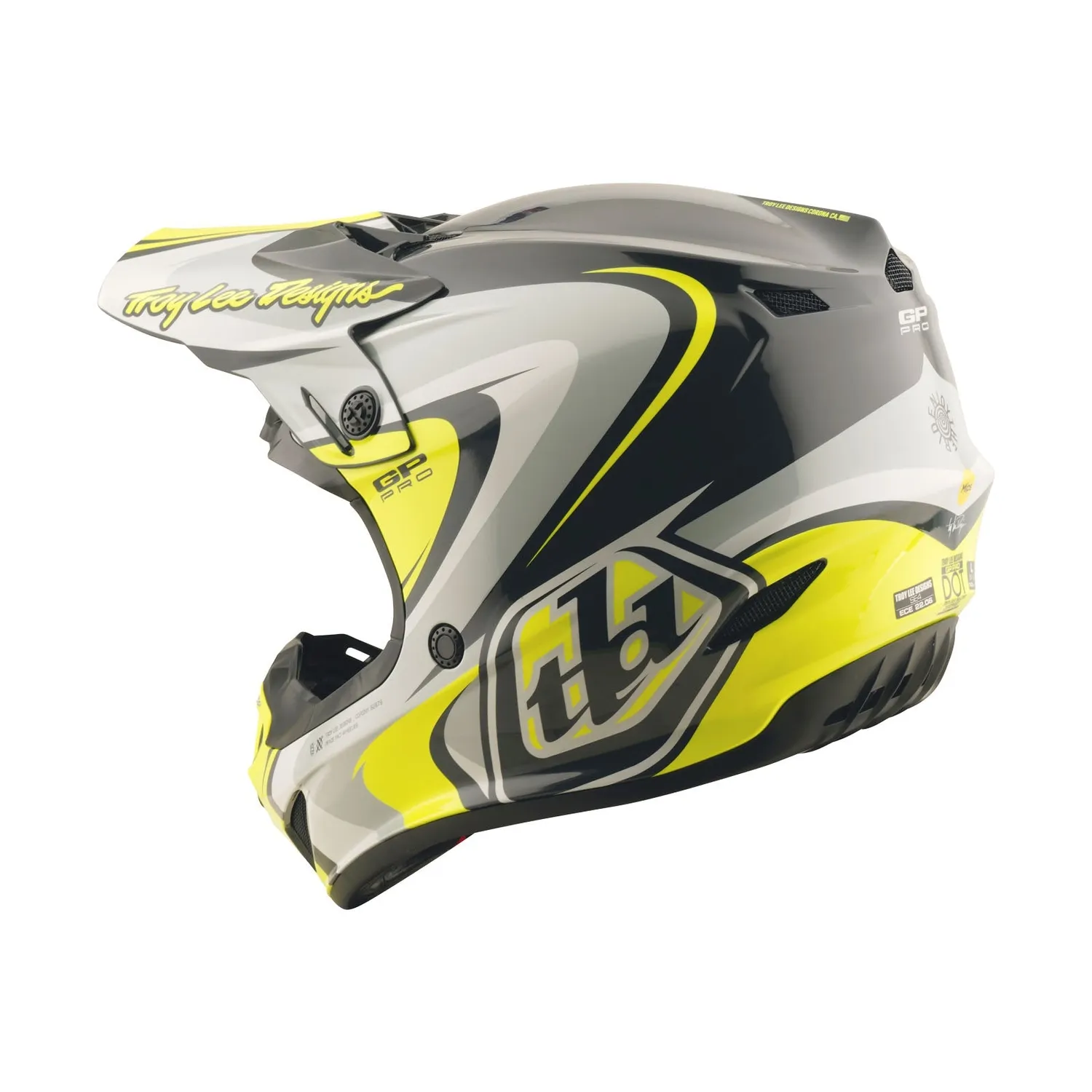 Troy Lee Designs GP Pro Crossover casco cross MIPS giallo