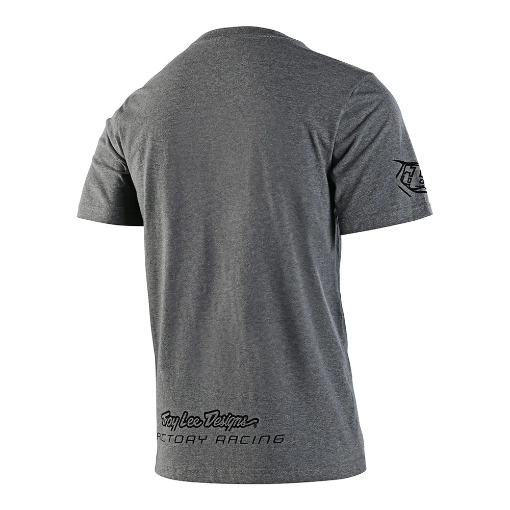 Troy Lee Designs Factory Racing T-shirt grigia manica corta
