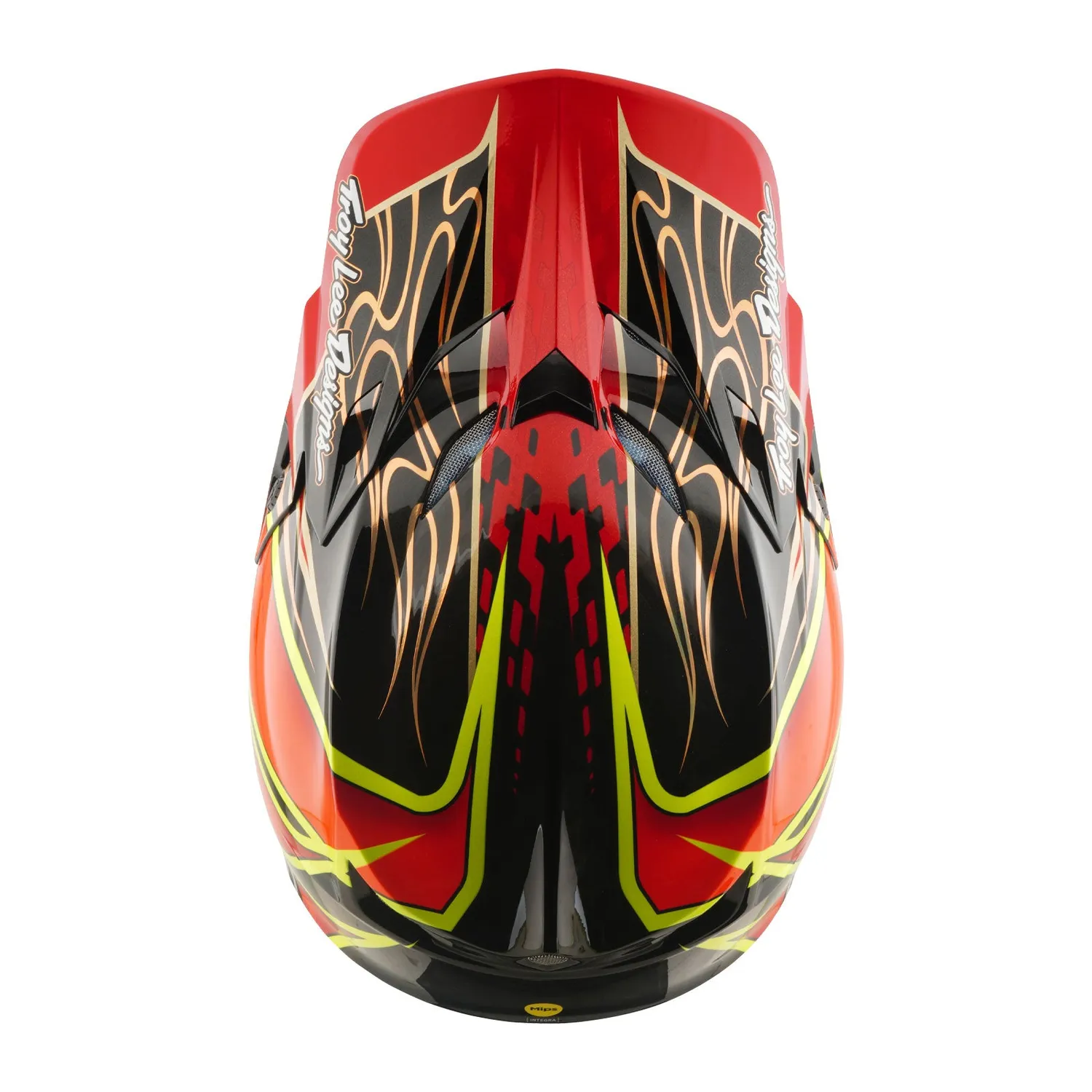 Troy Lee Designs SE5 Carbon casco moto rosso MIPS cross