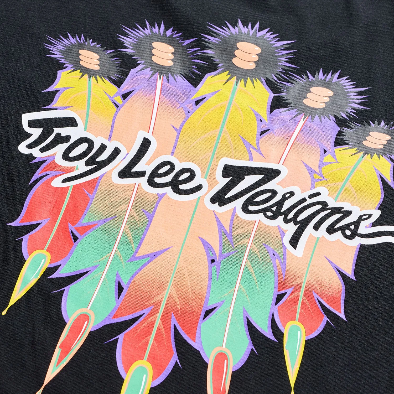 Troy Lee Designs Feathers maglietta manica corta nero