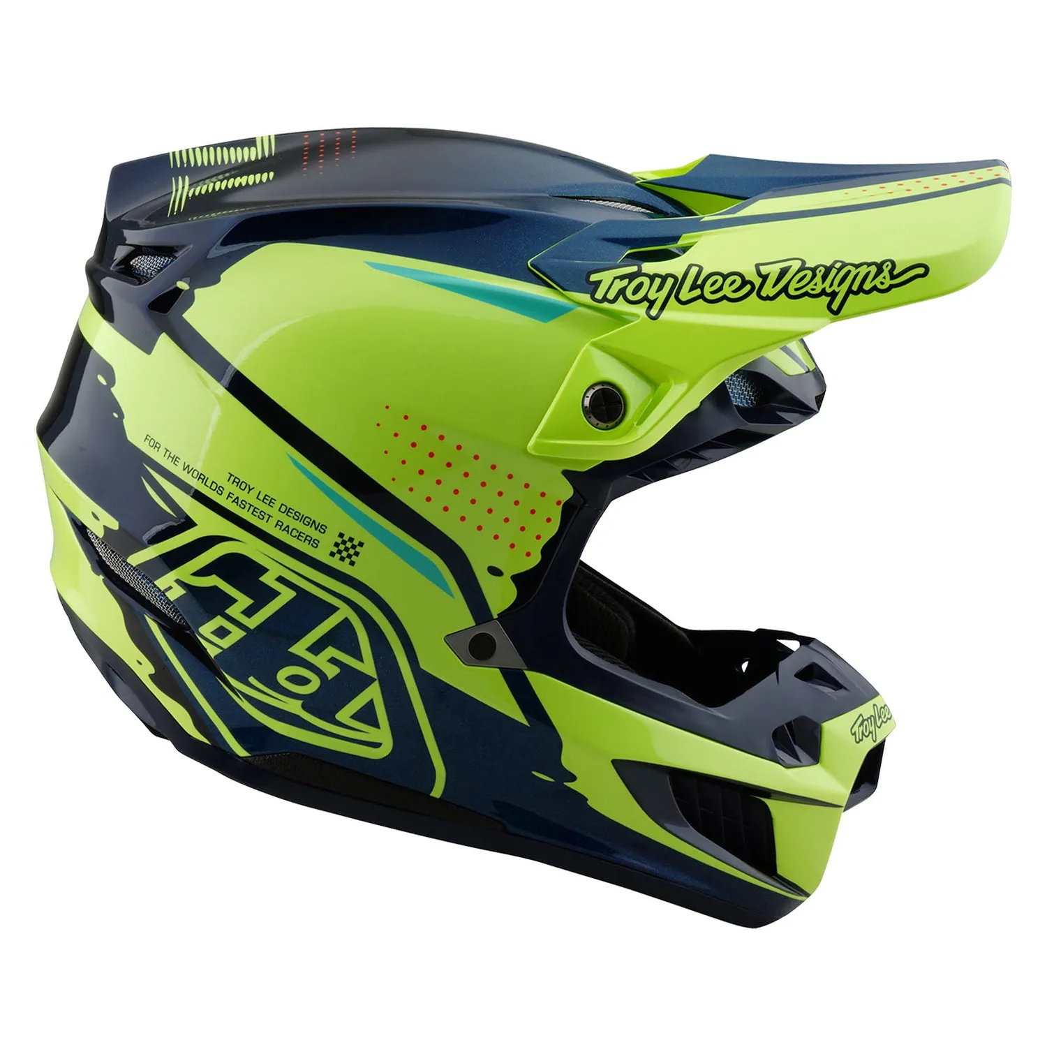 Troy Lee Designs SE5 Composite Drip casco moto MIPS giallo