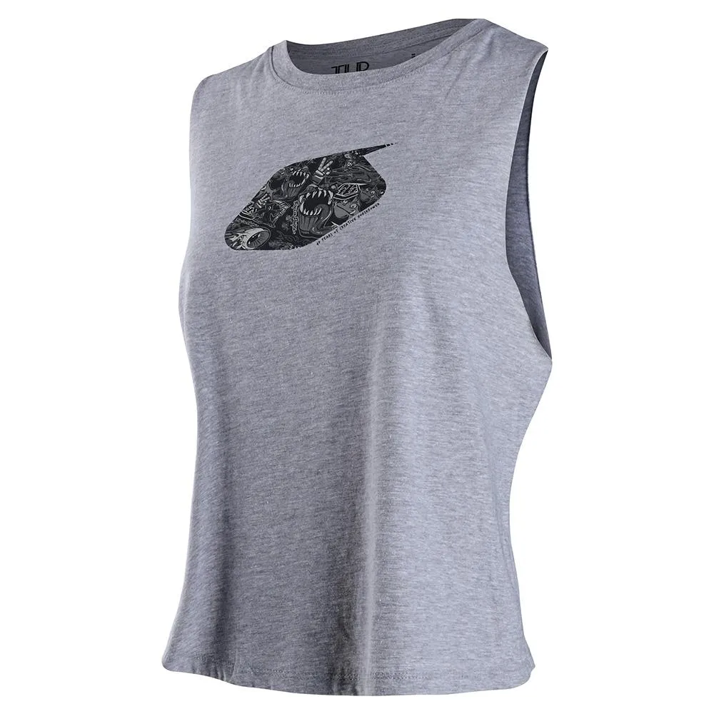 Troy Lee Designs History canotta donna Athletic Heather cotone