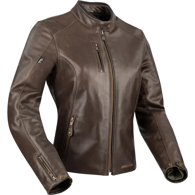 Segura Lady Laxey giacca moto donna marrone in pelle