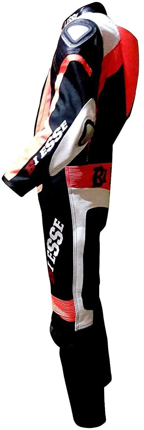 Bi Esse Tuta Minimoto Bambino Pelle 3XS Nero Arancio
