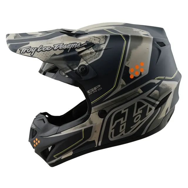 Troy Lee Designs GP Pro MIPS casco moto Nero Caper