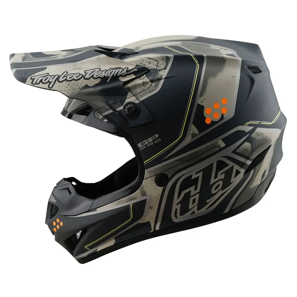 Troy Lee Designs GP Pro MIPS casco moto Nero Caper