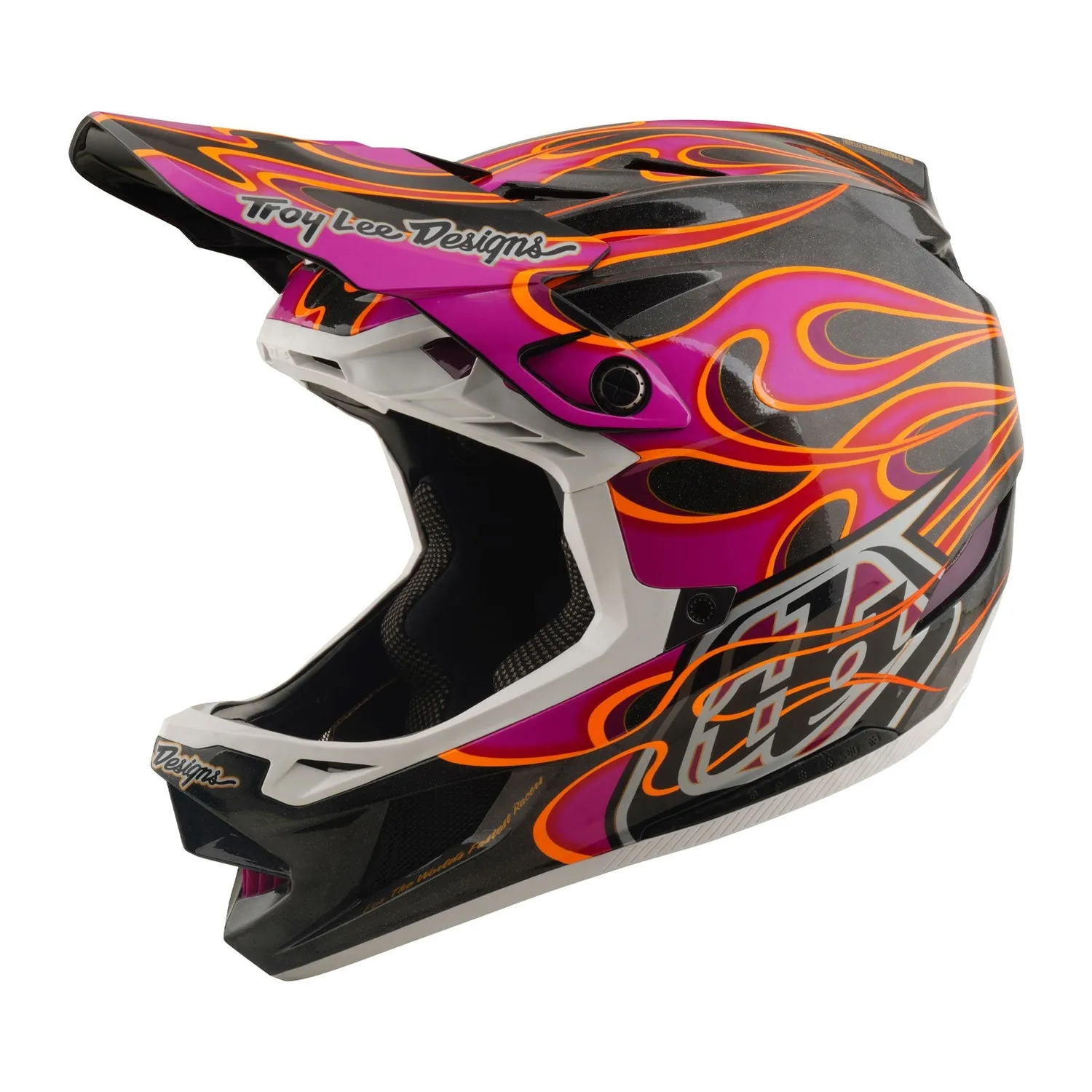 Troy Lee Designs D4 Carbon Casco Integrale Carbon Magenta