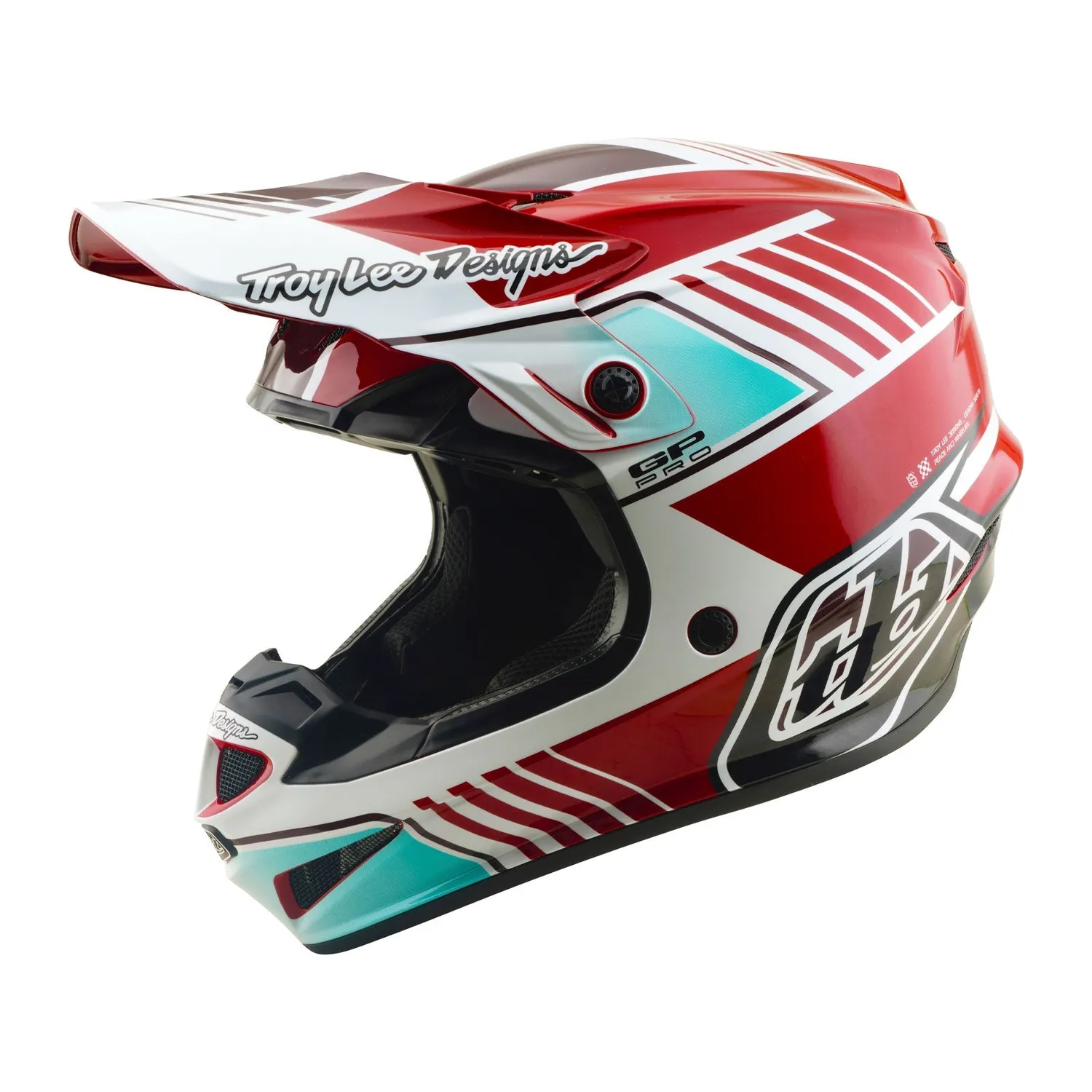 Troy Lee Designs GP Pro casco moto Segment rosso MIPS