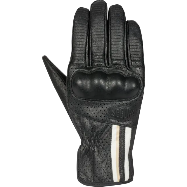 Segura Romeo guanti moto uomo nero bianco pelle