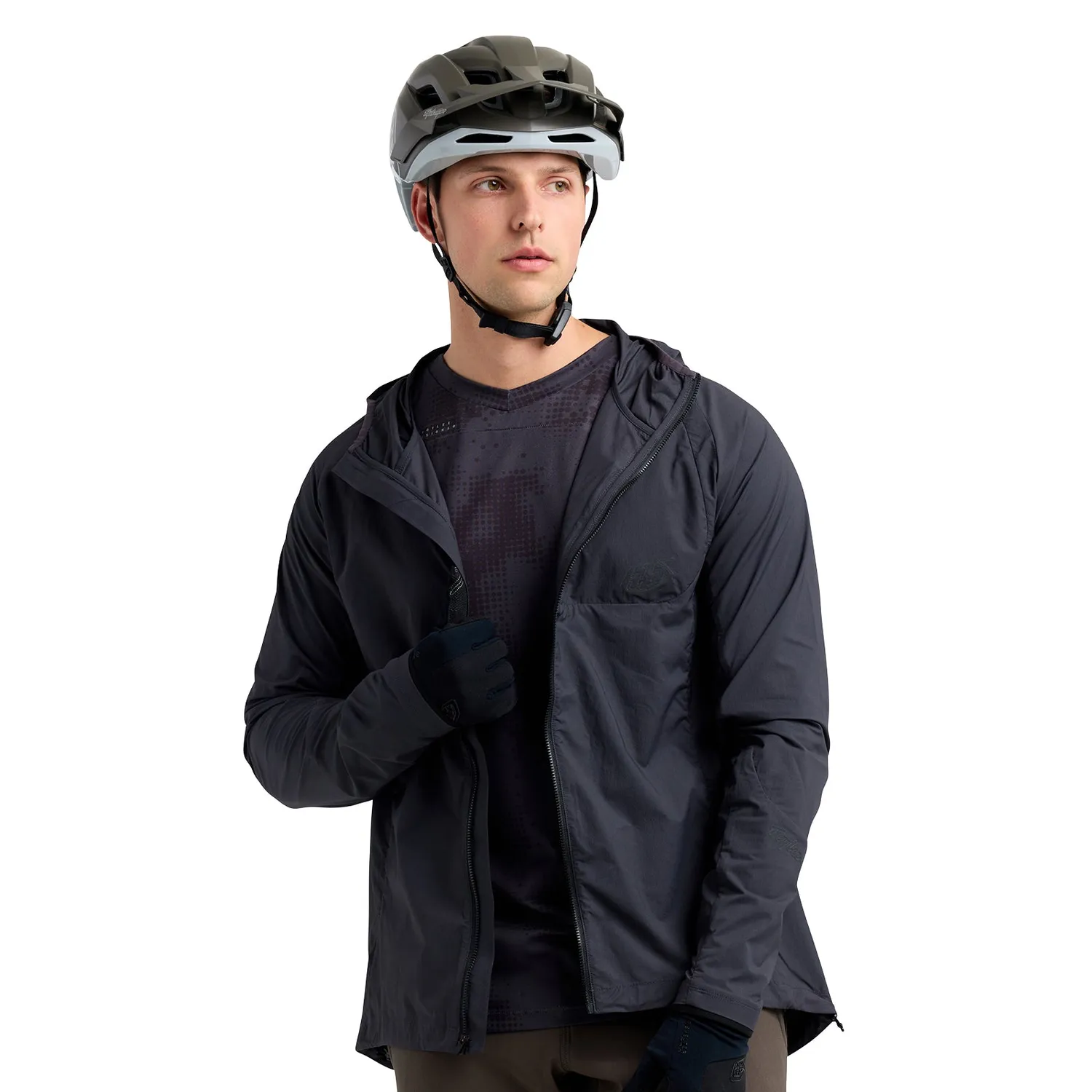 Troy Lee Designs Drift Windbreaker giacca bici Carbon antivento