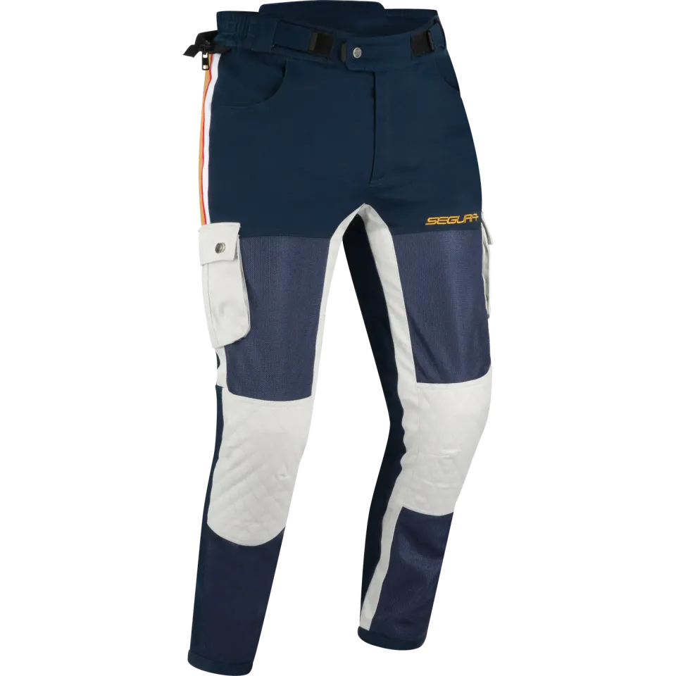 Segura Mojo pantaloni moto tessuto blu-grigio S-4XL