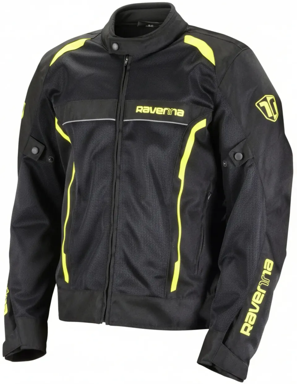Ravenna Summer giacca moto estiva nero giallo mesh