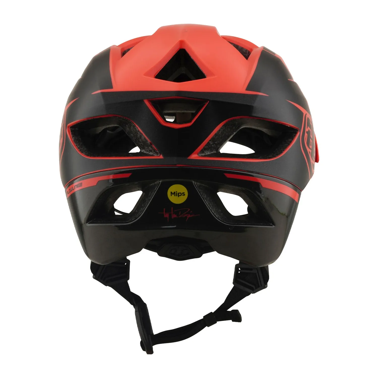 Troy Lee Designs Flowline SE casco mtb Coral Charcoal con MIPS