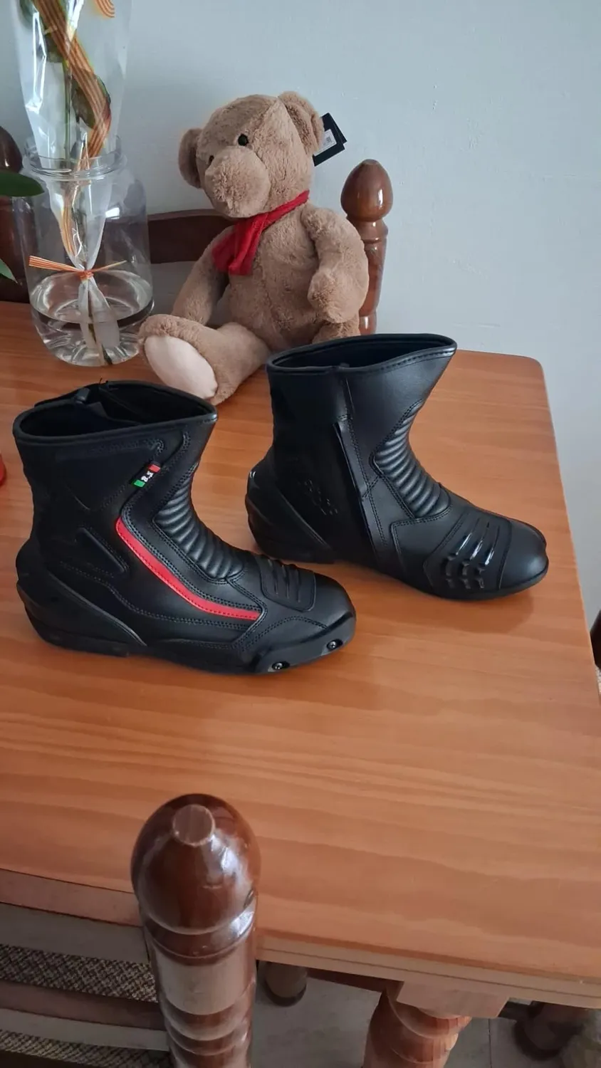 Bi Esse Stivali Moto Pelle Impermeabili 44 EU Neri