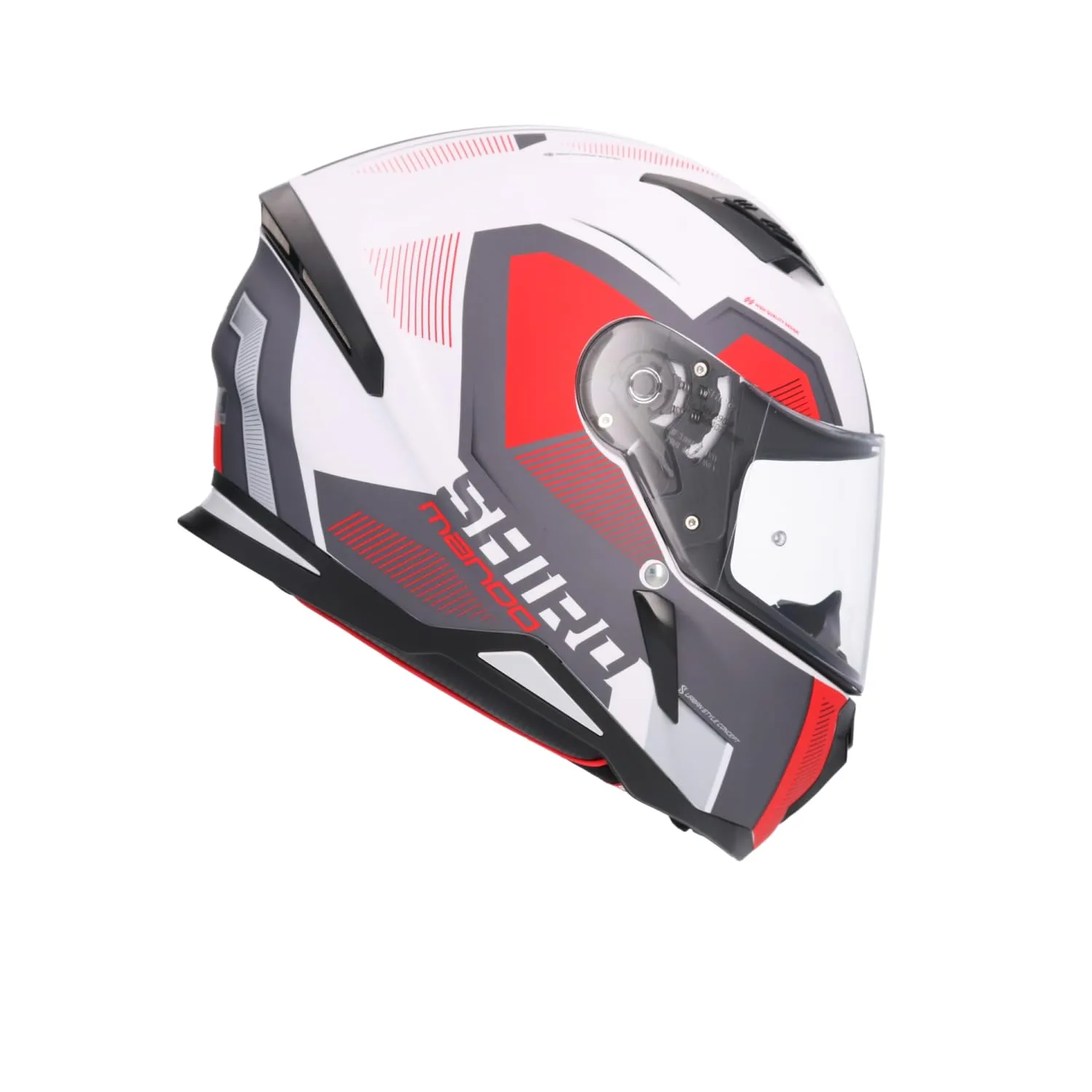 Bi Esse Cool Rider Bianco-Rosso casco integrale S