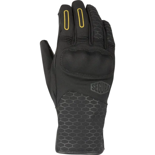Segura Natcho guanti moto Nero-Giallo softshell impermeabili