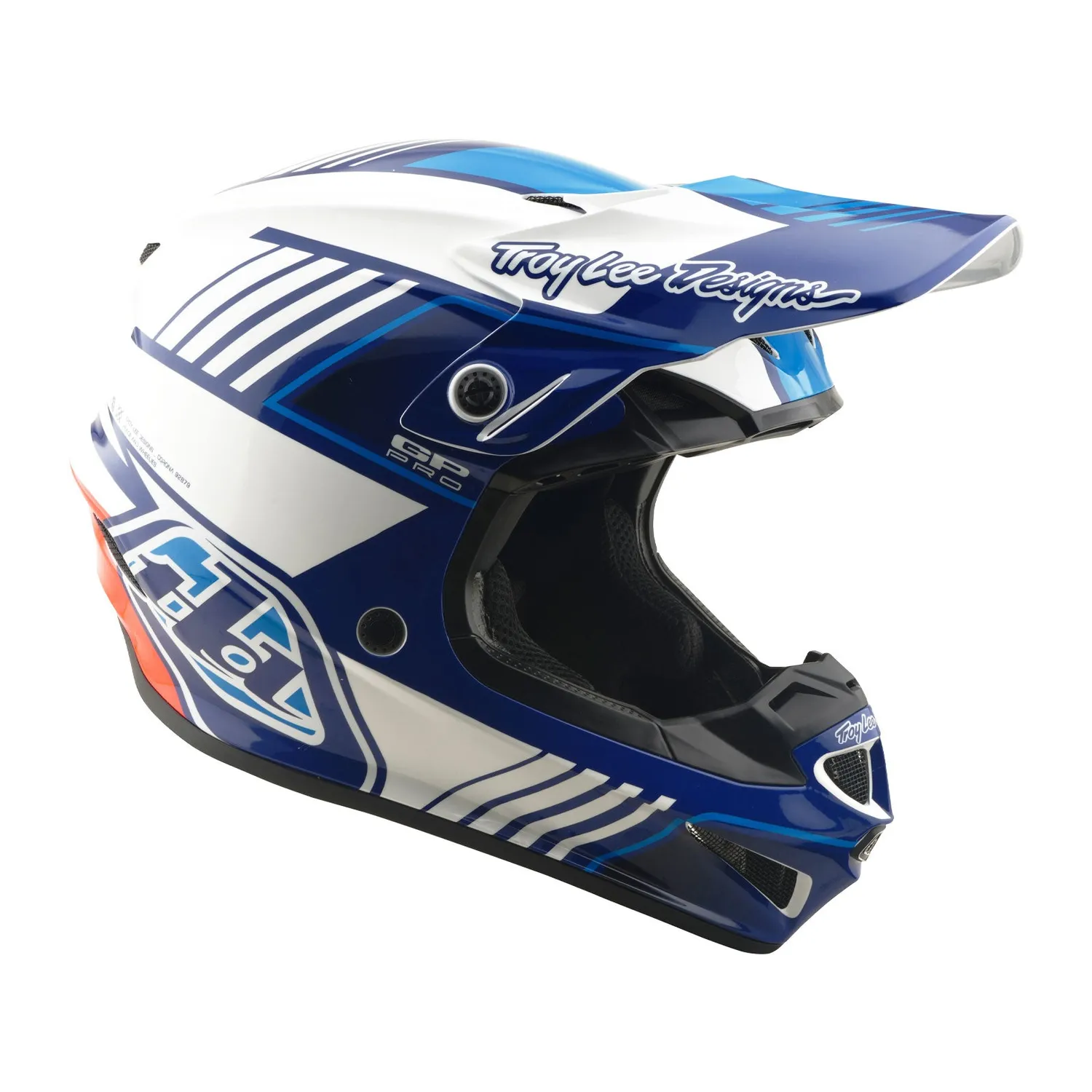 Troy Lee Designs GP Pro Segment casco moto Blu MIPS