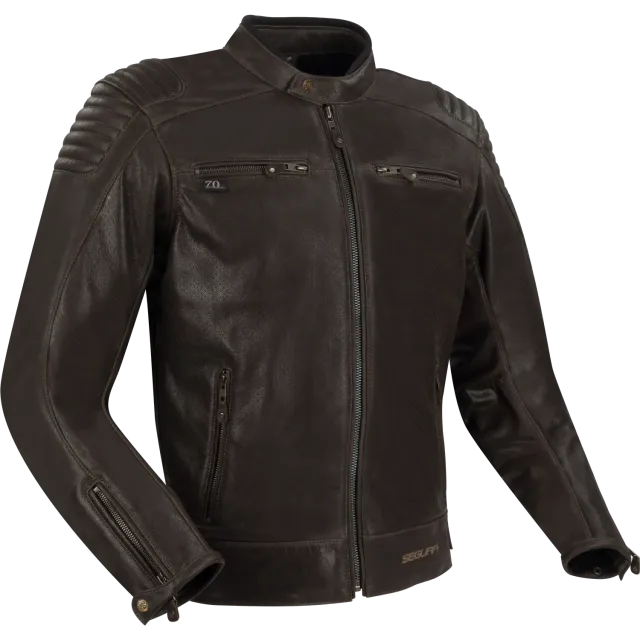 Segura Express Marron giubbotto moto pelle traforata