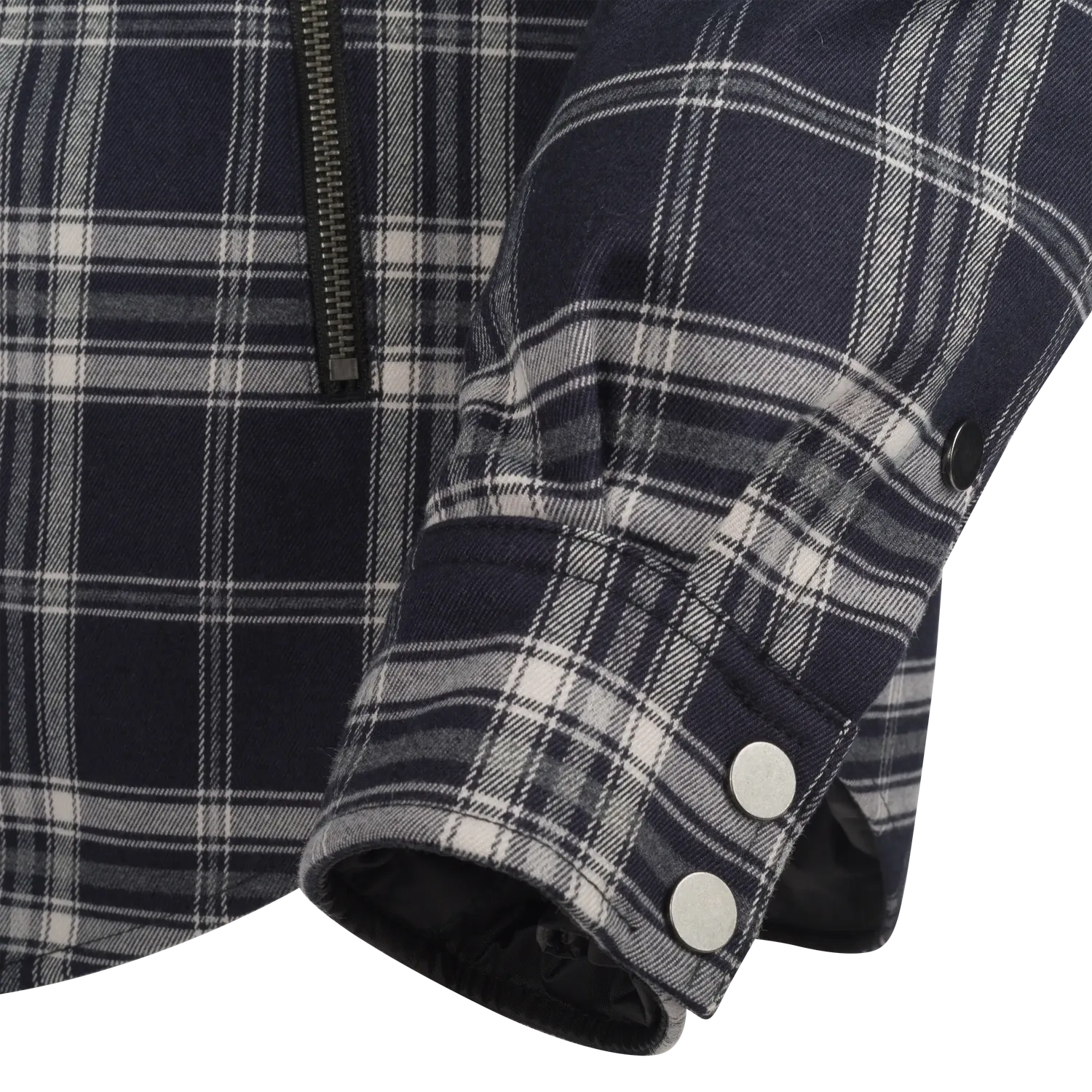 Segura Traffic giacca moto uomo bianco blu soft tartan
