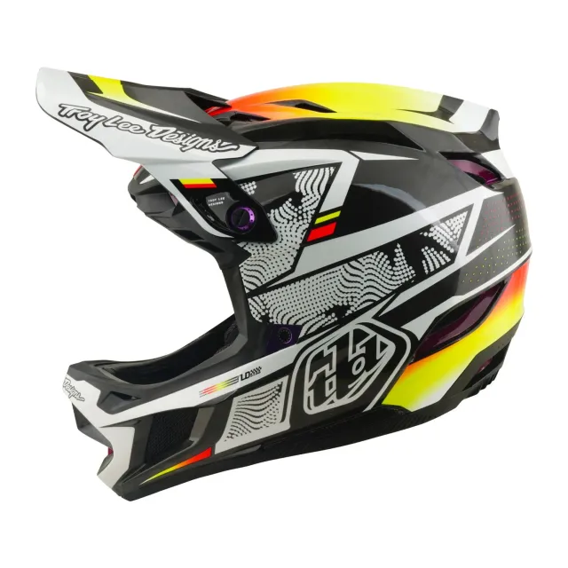 Troy Lee Designs D4 Carbon casco integrale nero