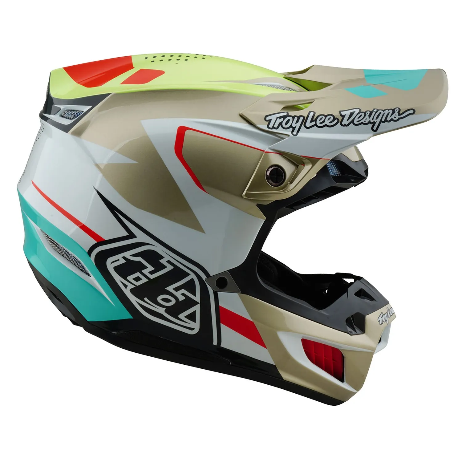 Troy Lee Designs SE5 Optic casco cross White MIPS composito