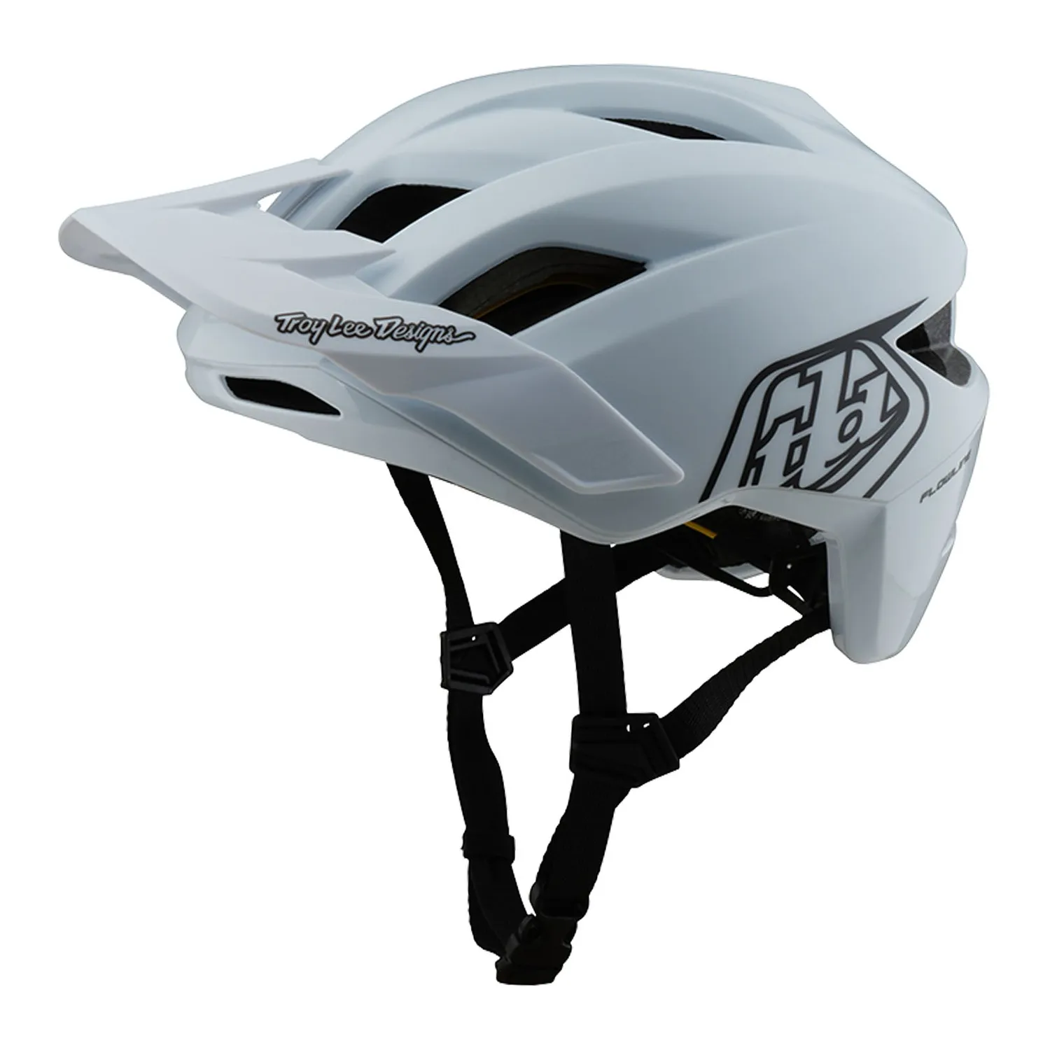 Troy Lee Designs Flowline Casco MTB Bianco Nero MIPS Leggero