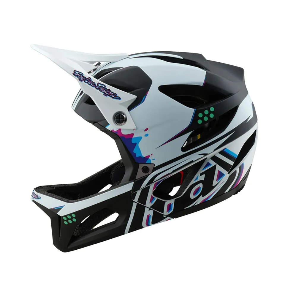 Troy Lee Designs Stage MIPS casco integrale bici bianco
