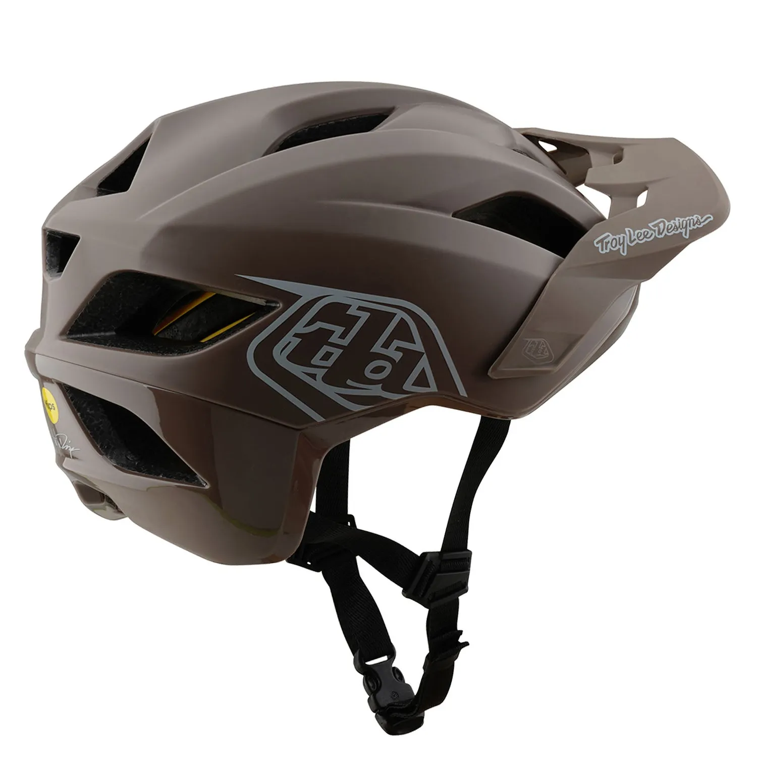 Troy Lee Designs Flowline casco bici MIPS verde beige ventilato