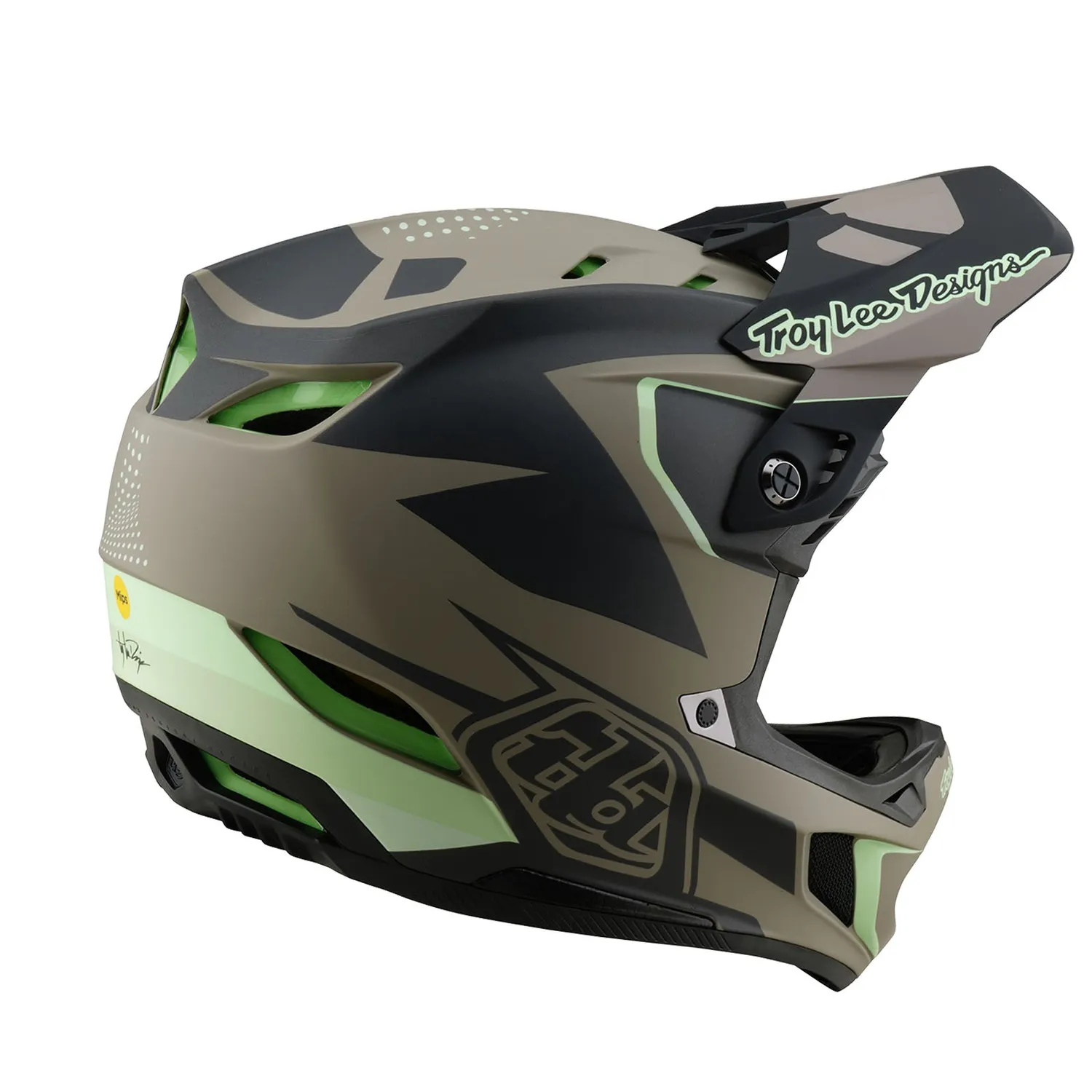 Troy Lee Designs D4 Composite casco integrale Timber MIPS leggero