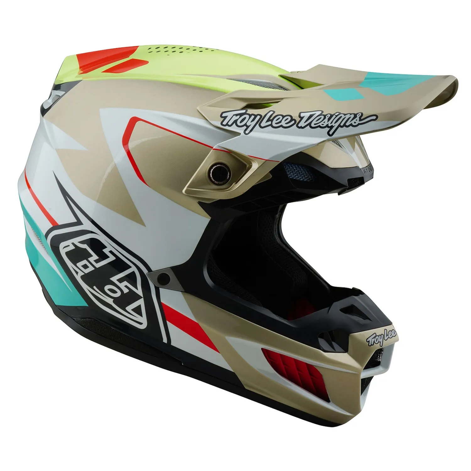 Troy Lee Designs SE5 Optic casco cross White MIPS composito