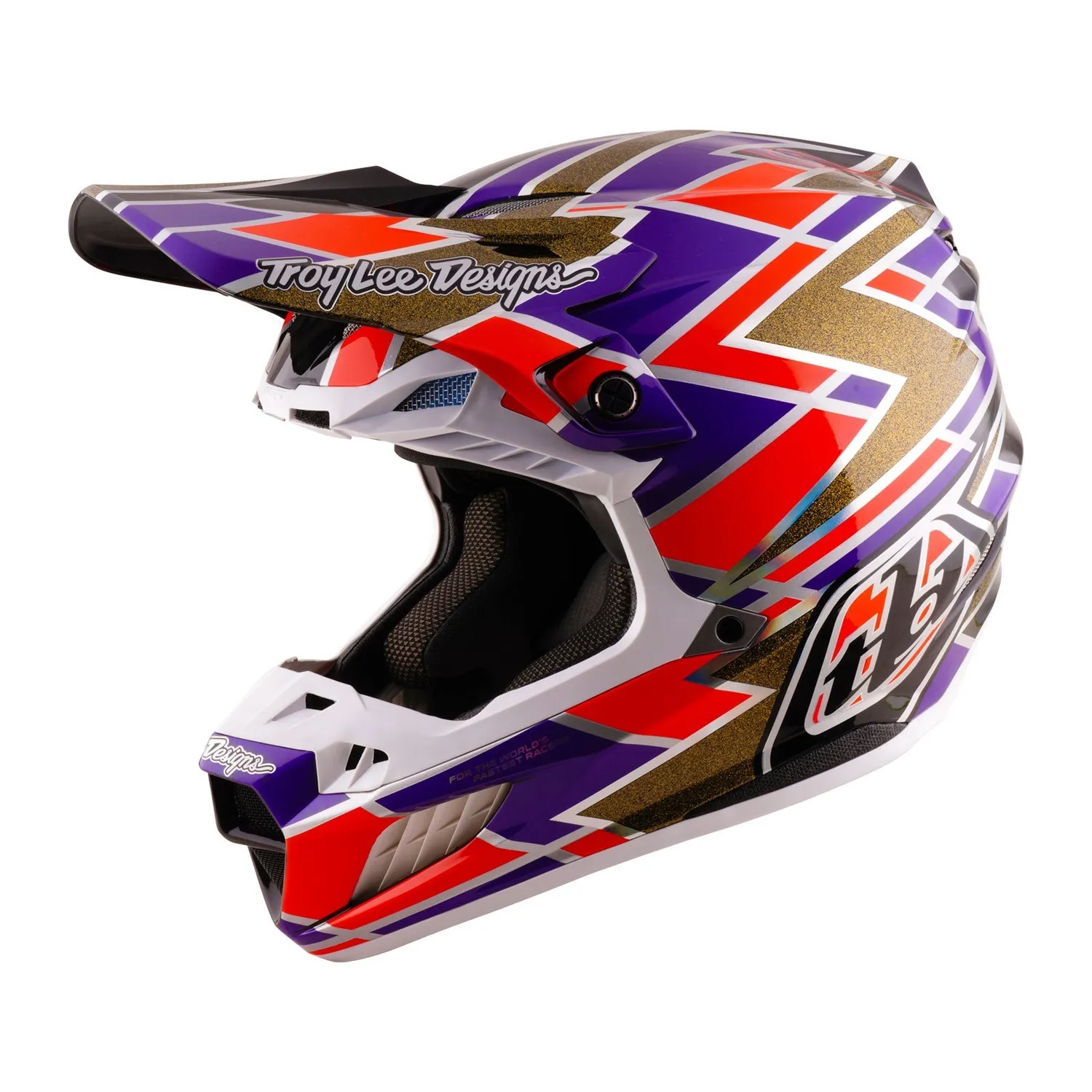 Troy Lee Designs SE5 Carbon casco moto Flush Violet