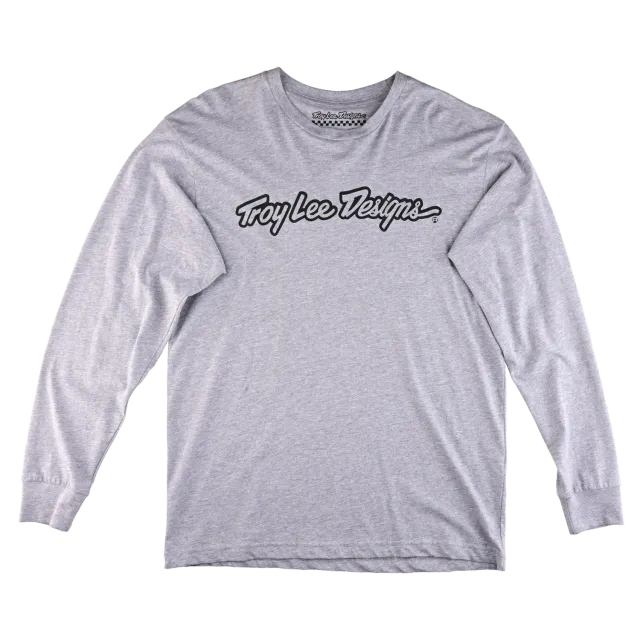 Troy Lee Designs Signature maglia manica lunga Heather Grey