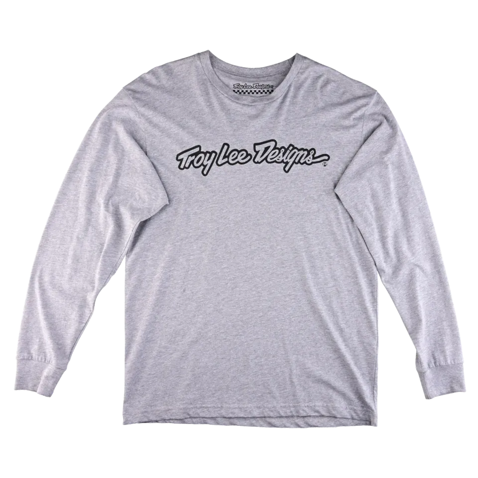Troy Lee Designs Signature maglia manica lunga Heather Grey