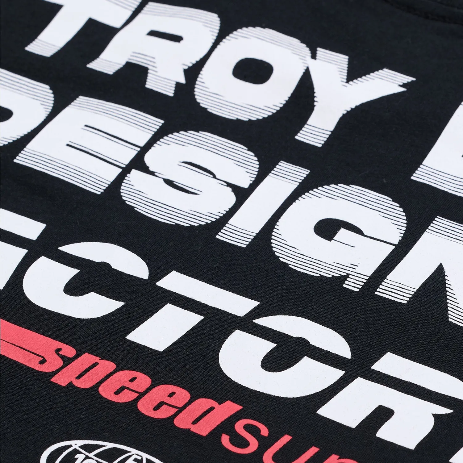 Troy Lee Designs Factory Black t-shirt uomo nera morbida