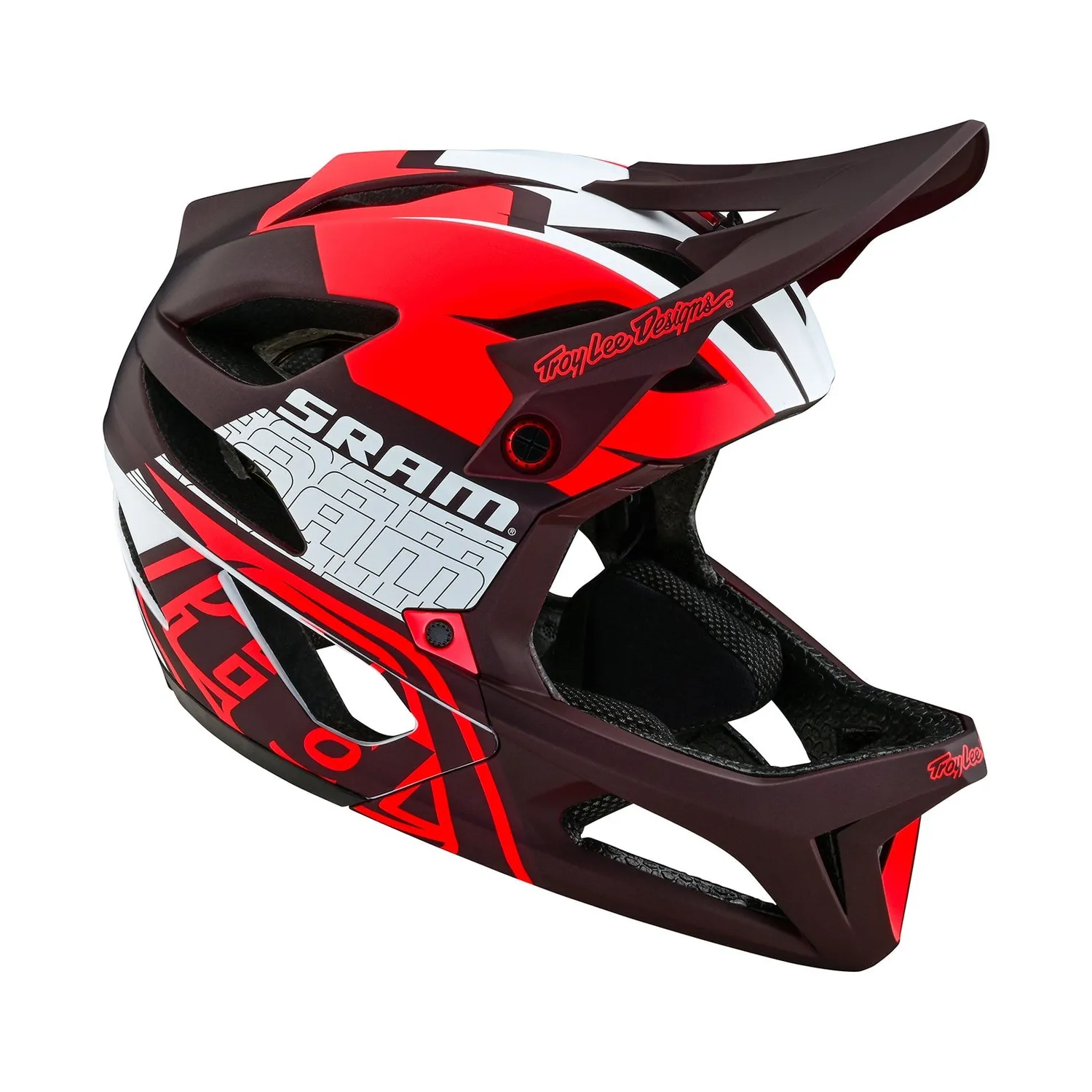 Troy Lee Designs Stage W/MIPS SRAM Vector casco bici rosso