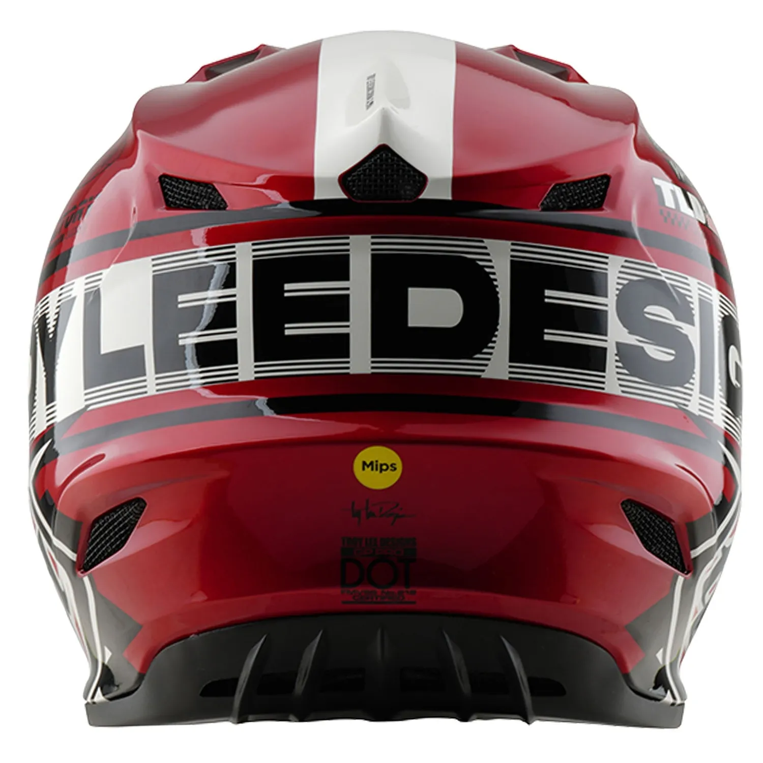 Troy Lee Designs GP Pro MIPS Casco Moto Bambino White Red