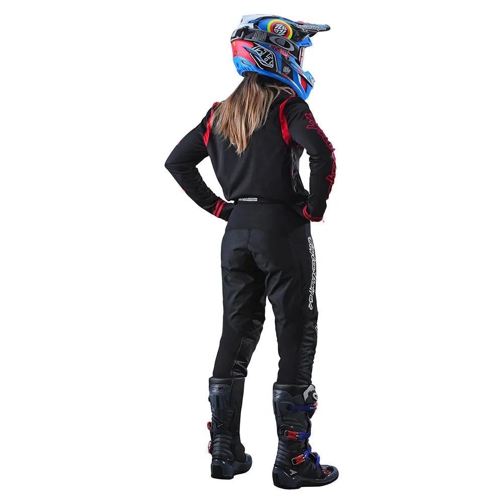 Troy Lee Designs GP Mono maglia moto donna nero rosso