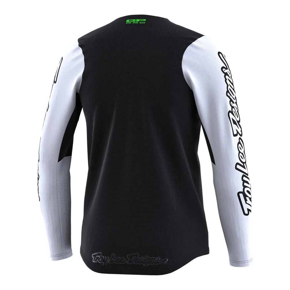 Troy Lee Designs GP Pro Boltz maglia moto nero bianco bambino
