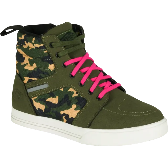 Segura Lady Santana Kaki Camo scarpe moto donna
