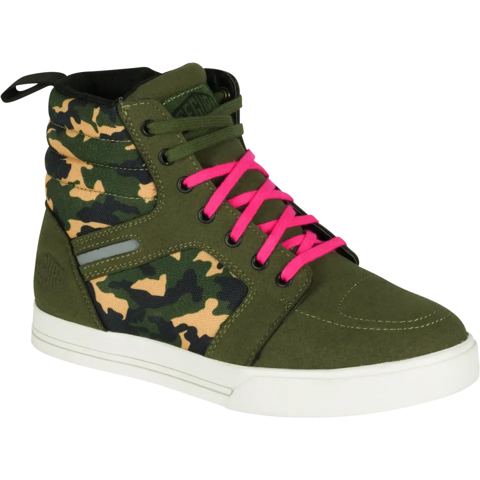 Segura Lady Santana Kaki Camo scarpe moto donna