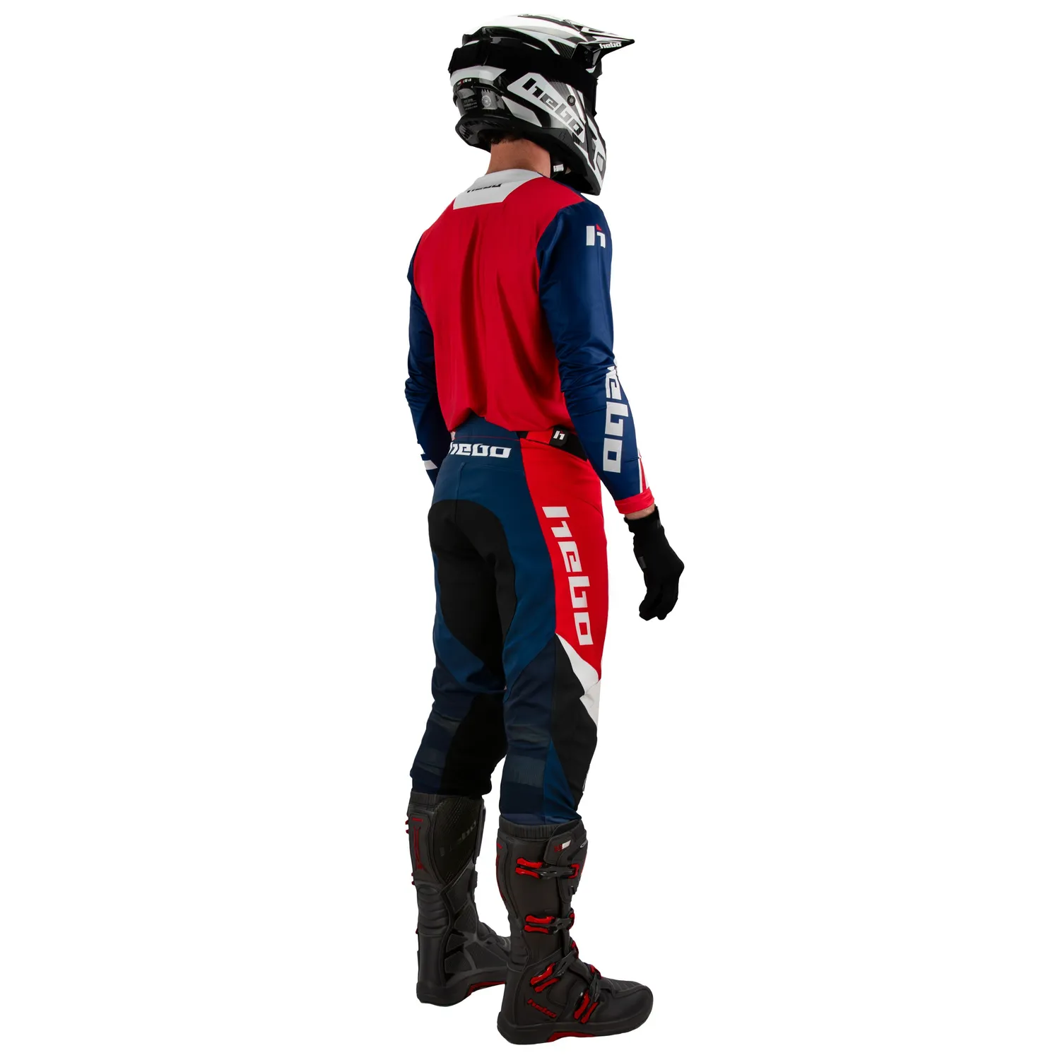 Hebo Scratch Fit pantaloni enduro rossi in kevlar