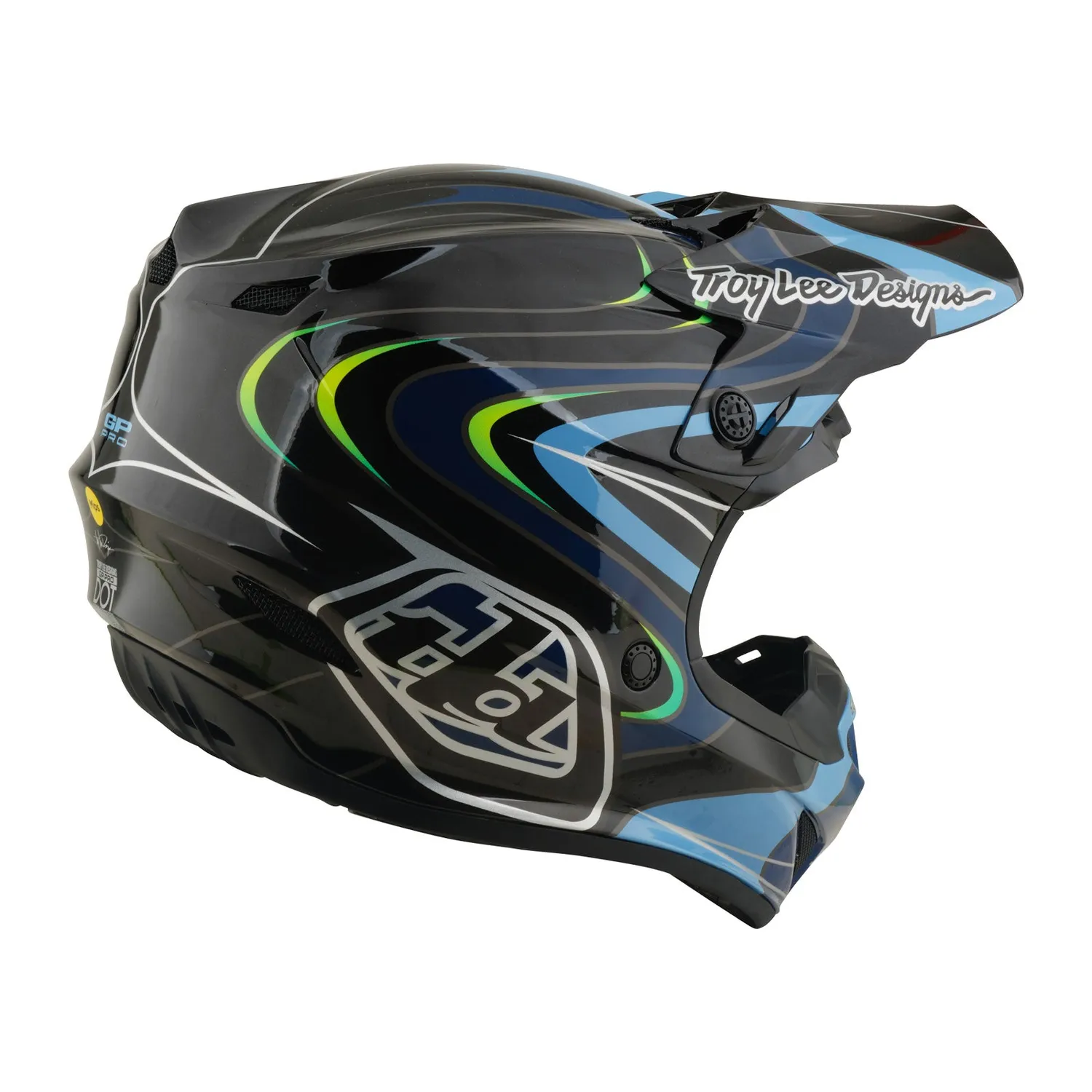 Troy Lee Designs GP Pro Pulse casco moto MIPS nero