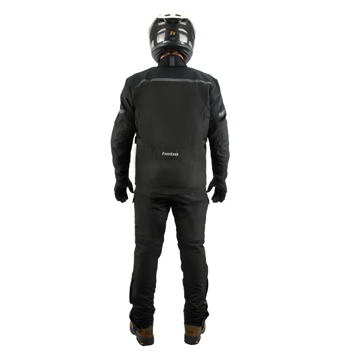 Hebo DS Adventure giacca moto nera impermeabile