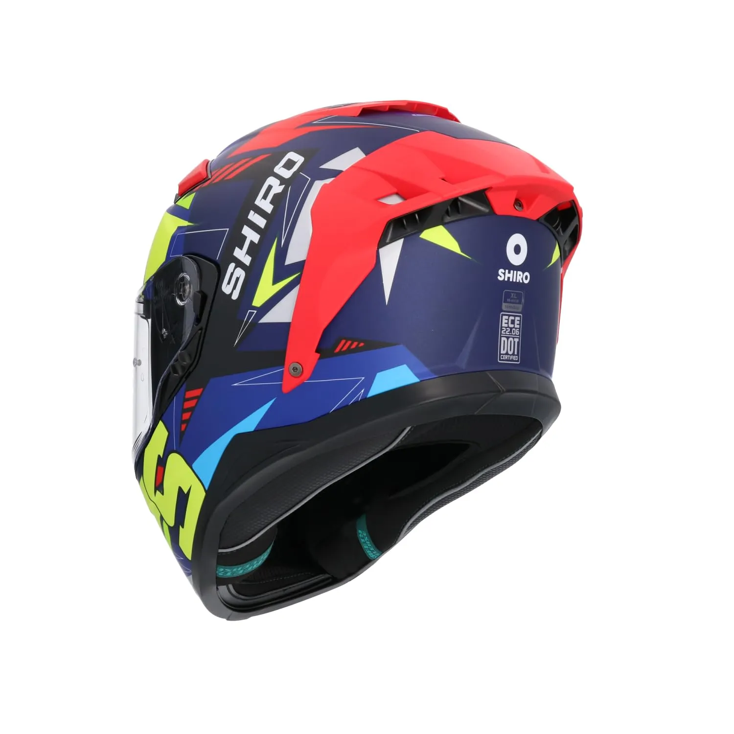 Bi Esse Racing Casco Integrale Blu Scuro Taglia S