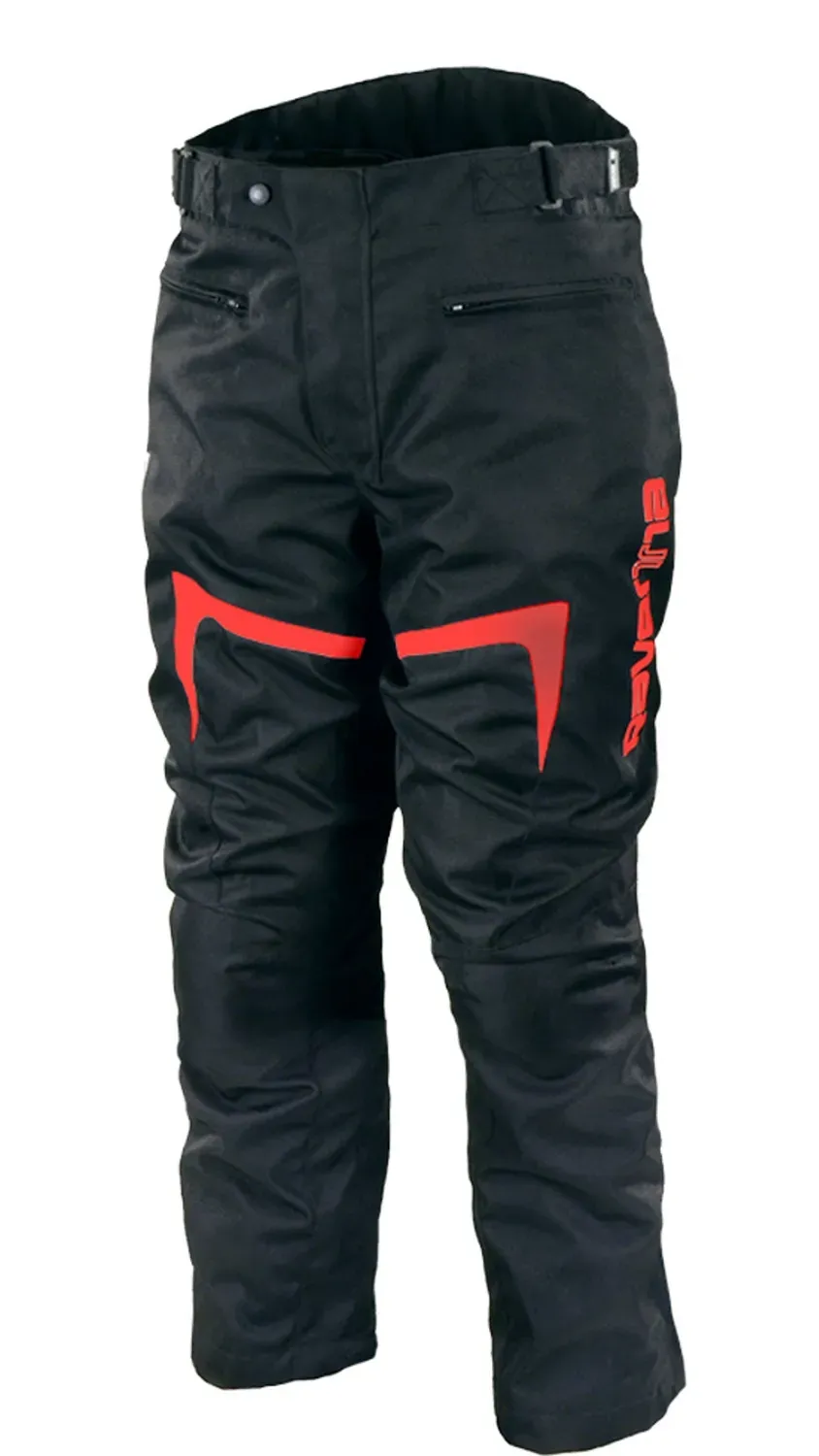 Ravenna pantaloni moto tessuto nero rosso WP